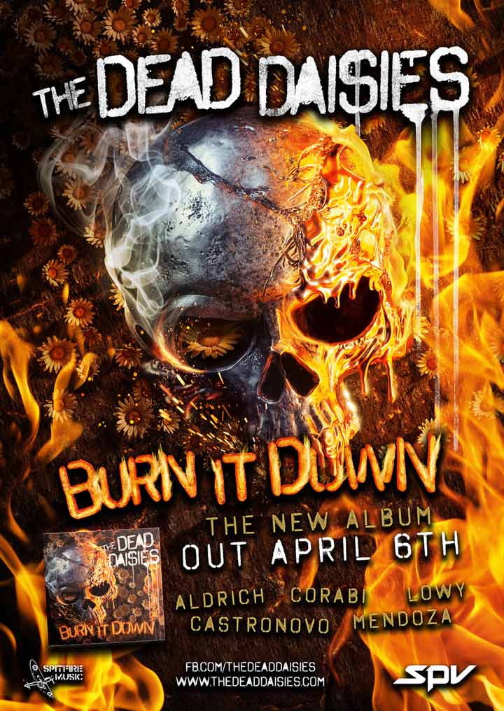 The Dead Daisies - Burn It Down - Album Poster - 2018
